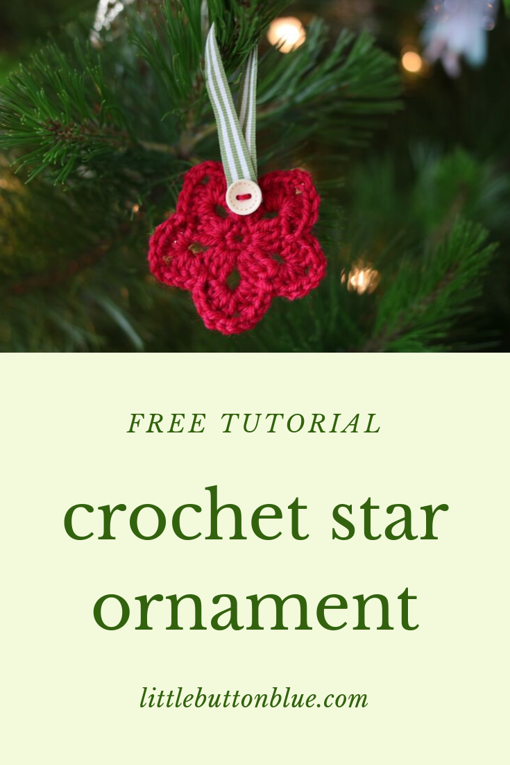 free tutorial crochet star ornament