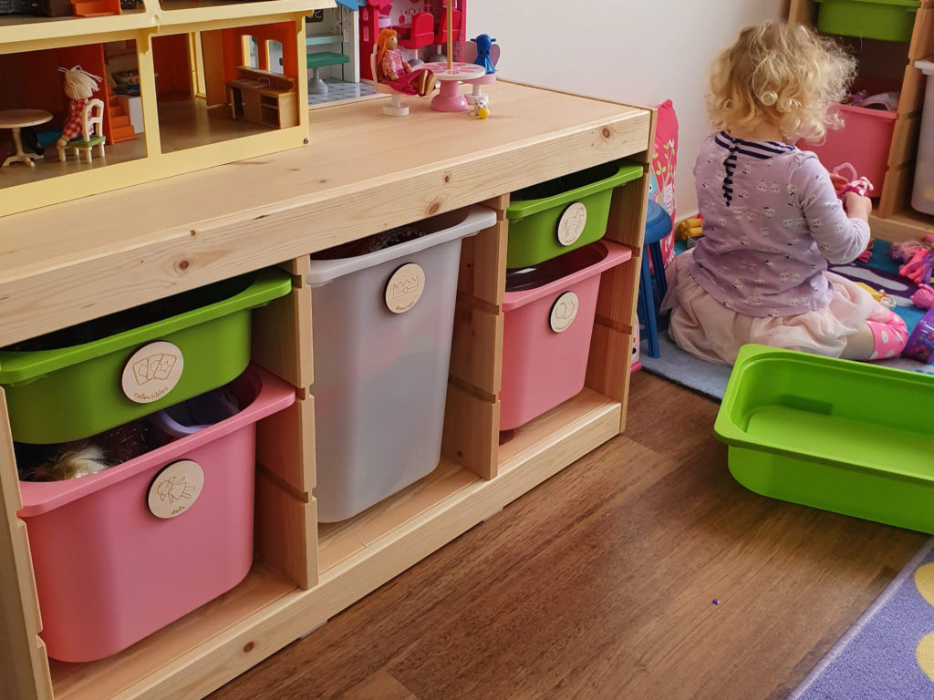 Organise your kids room with our wooden toy storage labels