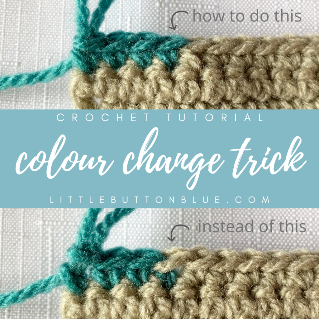 change colours in crochet neatly with this technique